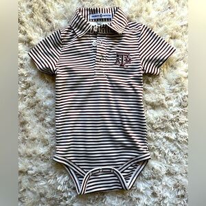 Baby Aggie polo bodysuit